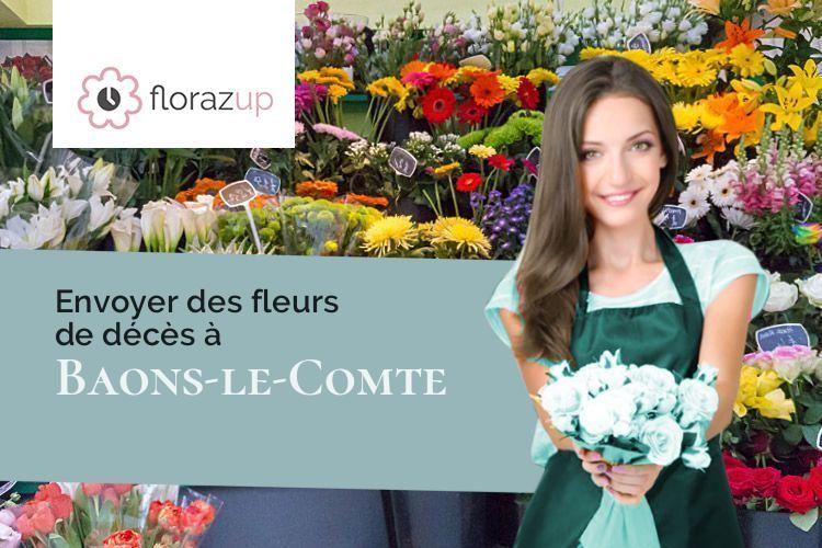 bouquets de fleurs pour un deuil à Baons-le-Comte (Seine-Maritime/76190)