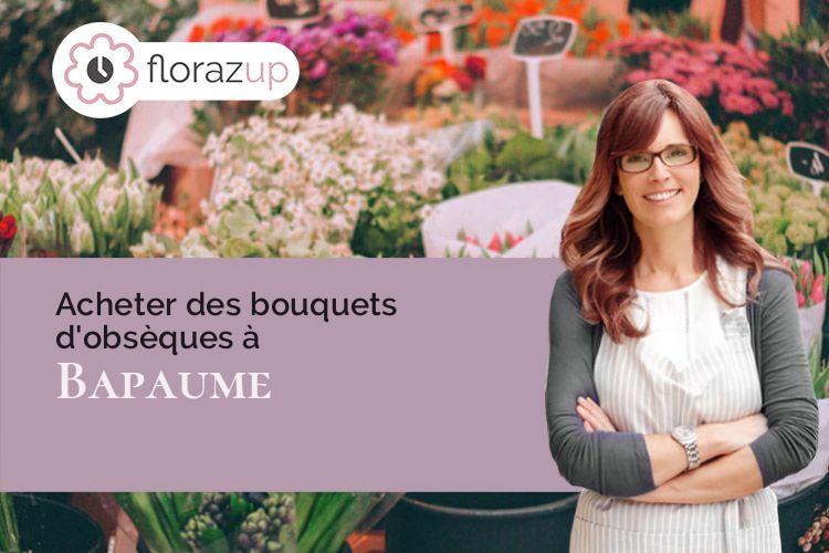 couronnes florales pour un enterrement à Bapaume (Pas-de-Calais/62450)