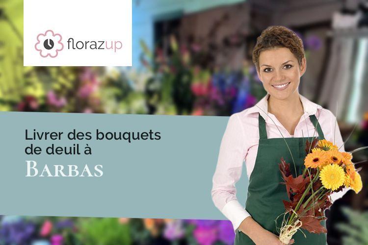 compositions florales pour des funérailles à Barbas (Meurthe-et-Moselle/54450)