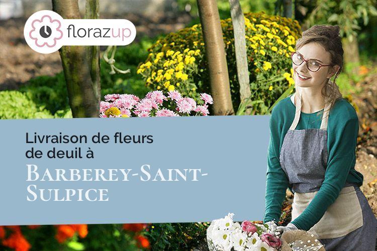 coeur de fleurs pour un deuil à Barberey-Saint-Sulpice (Aube/10600)