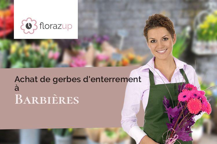 couronnes florales pour des obsèques à Barbières (Drôme/26300)