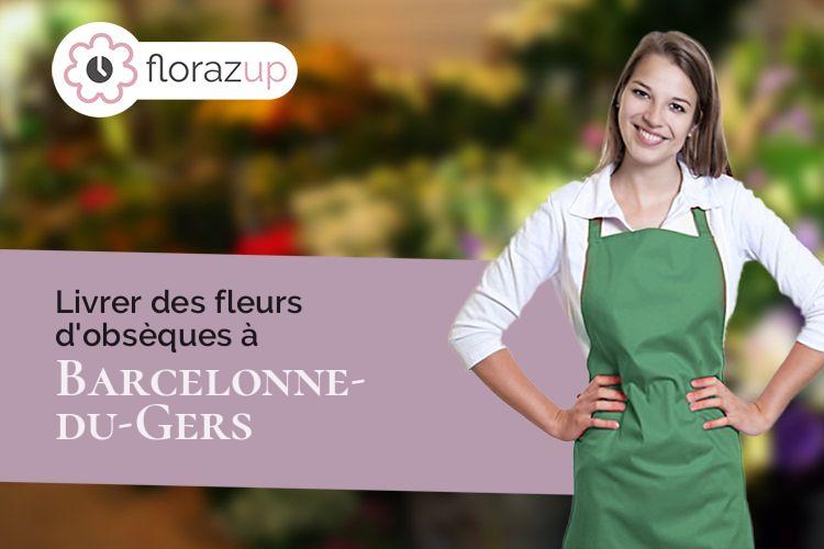 compositions de fleurs pour des funérailles à Barcelonne-du-Gers (Gers/32720)