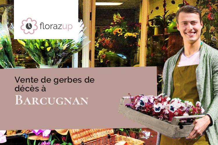 gerbes de fleurs pour un enterrement à Barcugnan (Gers/32170)