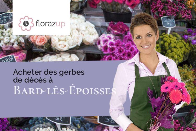 fleurs deuil pour un enterrement à Bard-lès-Époisses (Côte-d'Or/21460)