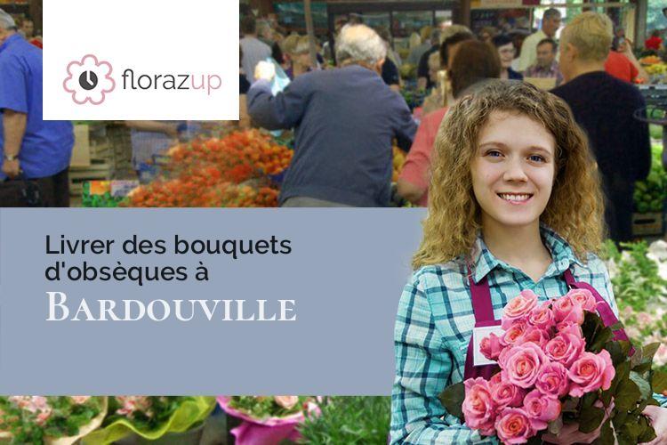 bouquets de fleurs pour un deuil à Bardouville (Seine-Maritime/76480)