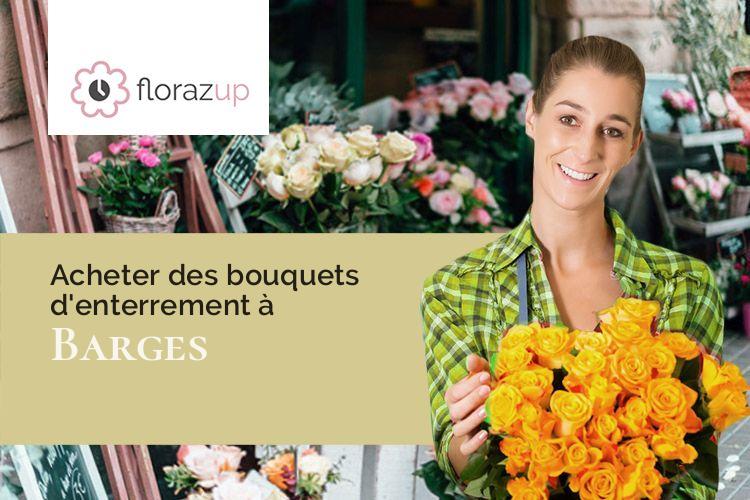 compositions de fleurs pour un décès à Barges (Côte-d'Or/21910)