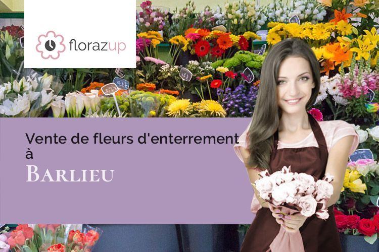 créations florales pour un deuil à Barlieu (Cher/18260)