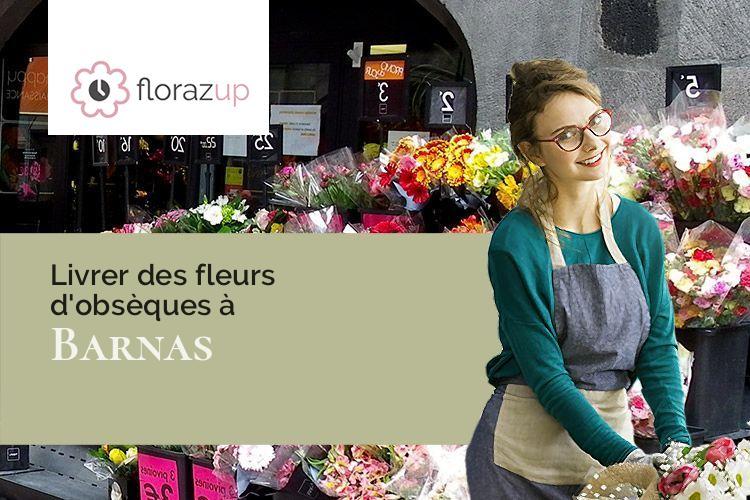 couronnes florales pour des obsèques à Barnas (Ardèche/07330)