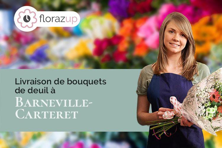 compositions florales pour un enterrement à Barneville-Carteret (Manche/50270)