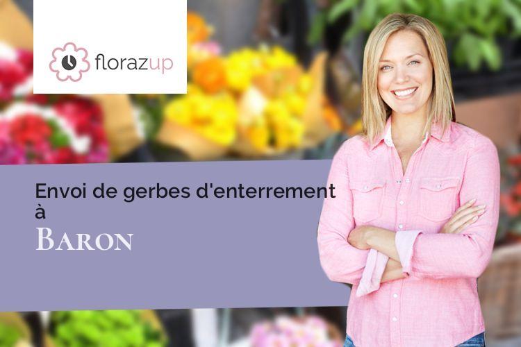 créations florales pour un décès à Baron (Saône-et-Loire/71120)