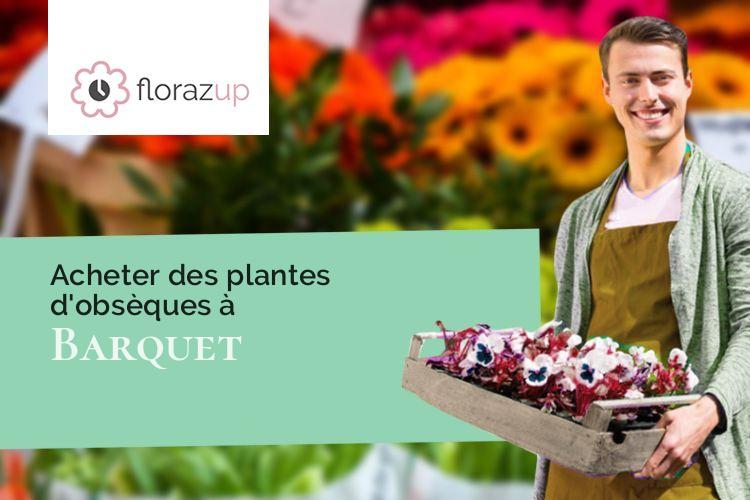 couronnes florales pour un deuil à Barquet (Eure/27170)