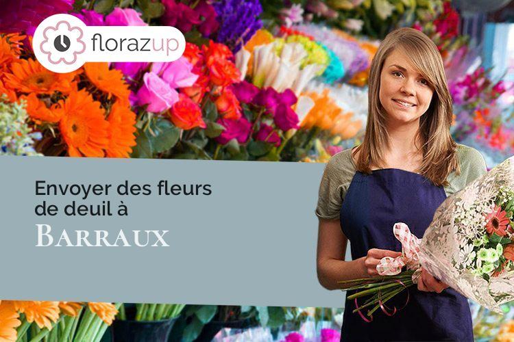 couronnes florales pour des funérailles à Barraux (Isère/38530)