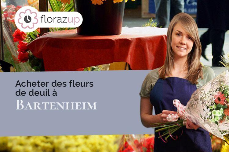 créations de fleurs pour un deuil à Bartenheim (Haut-Rhin/68870)