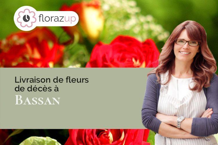 coupes de fleurs pour une crémation à Bassan (Hérault/34290)