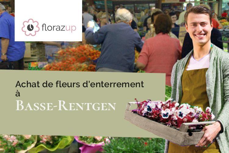 compositions de fleurs pour un décès à Basse-Rentgen (Moselle/57570)
