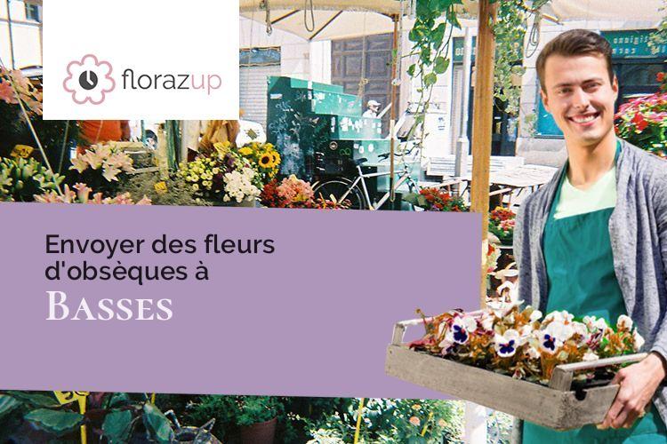 couronnes de fleurs pour des obsèques à Basses (Vienne/86200)