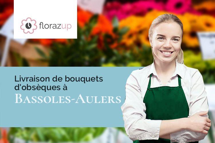 couronnes florales pour un enterrement à Bassoles-Aulers (Aisne/02380)