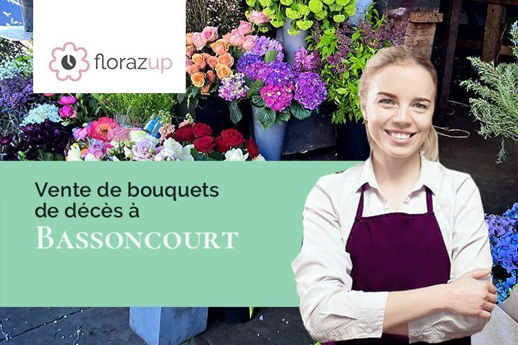 compositions florales pour un enterrement à Bassoncourt (Haute-Marne/52240)