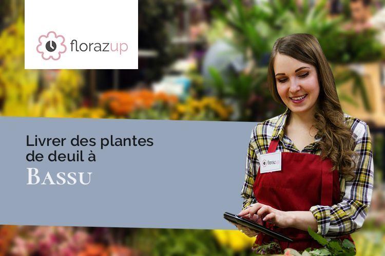 créations de fleurs pour un deuil à Bassu (Marne/51300)