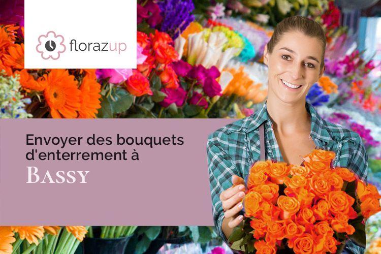 compositions de fleurs pour un décès à Bassy (Haute-Savoie/74910)