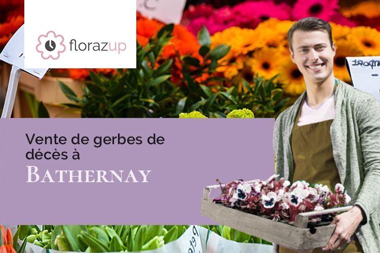 coeurs de fleurs pour des obsèques à Bathernay (Drôme/26260)
