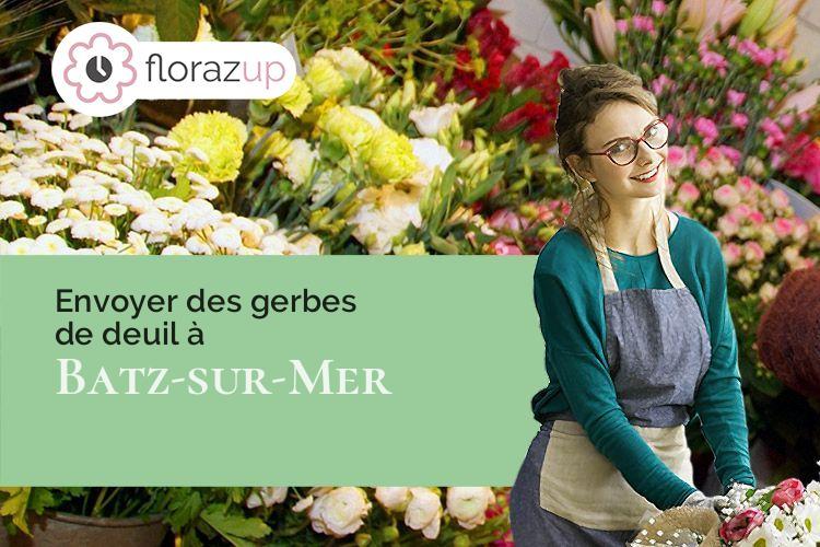 compositions de fleurs pour un décès à Batz-sur-Mer (Loire-Atlantique/44740)