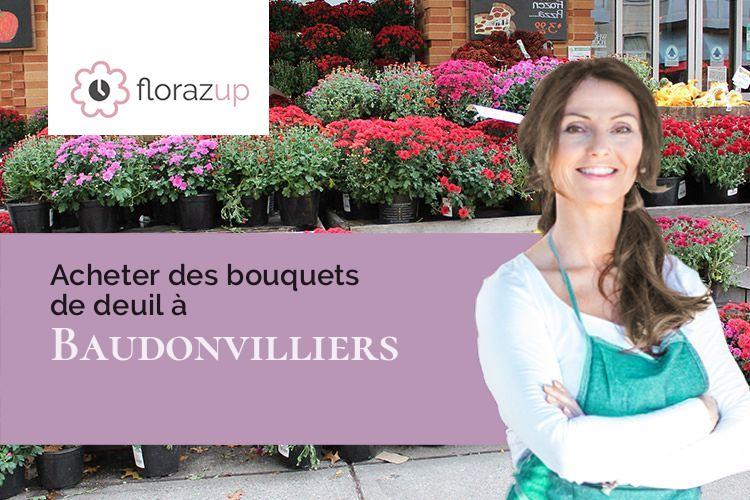 gerbes de fleurs pour des obsèques à Baudonvilliers (Meuse/55170)