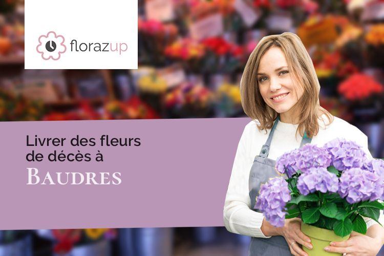 fleurs deuil pour des obsèques à Baudres (Indre/36110)