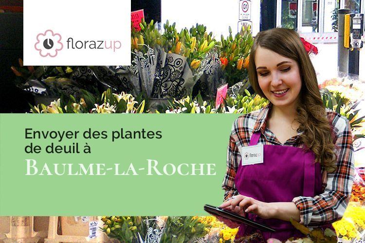 fleurs deuil pour une crémation à Baulme-la-Roche (Côte-d'Or/21410)