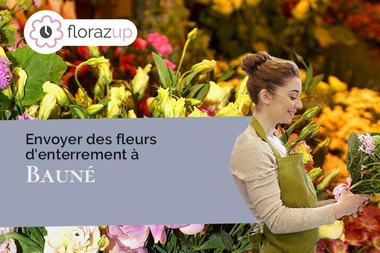 compositions florales pour un deuil à Bauné (Maine-et-Loire/49140)