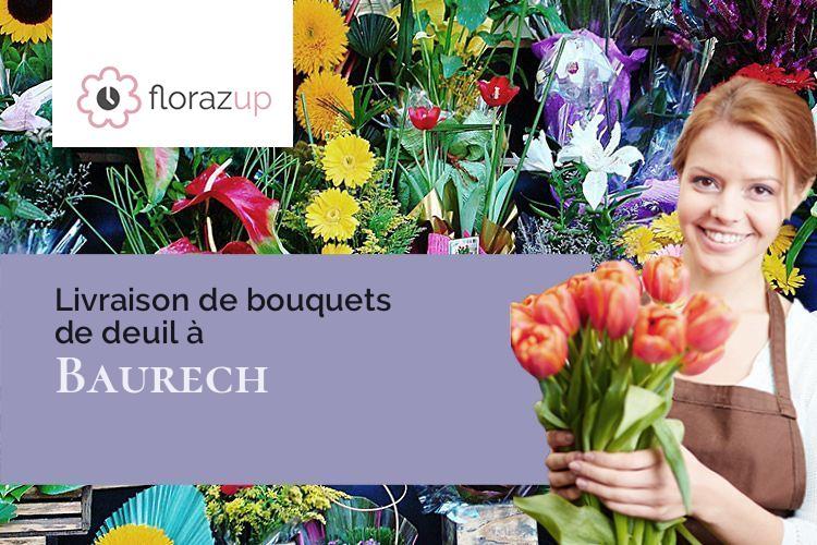 couronnes florales pour un deuil à Baurech (Gironde/33880)