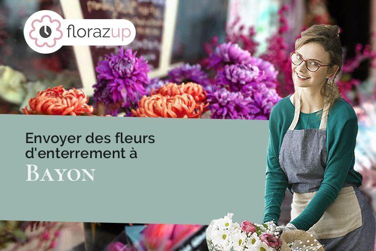 couronnes de fleurs pour une crémation à Bayon (Meurthe-et-Moselle/54290)