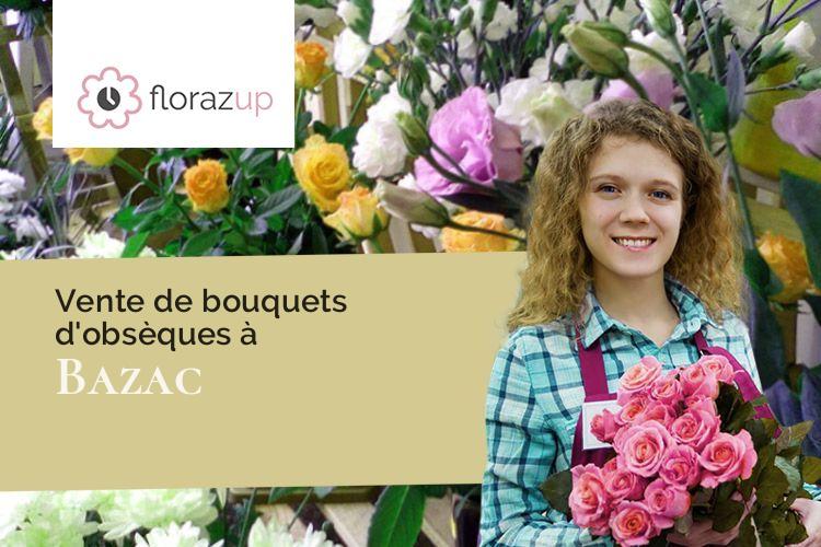 compositions florales pour un enterrement à Bazac (Charente/16210)