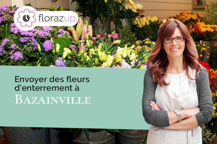 compositions de fleurs pour un décès à Bazainville (Yvelines/78550)