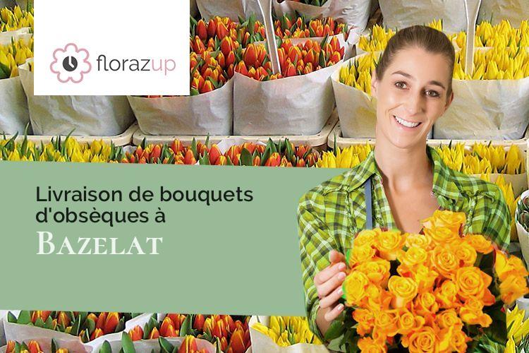 gerbes de fleurs pour des funérailles à Bazelat (Creuse/23160)