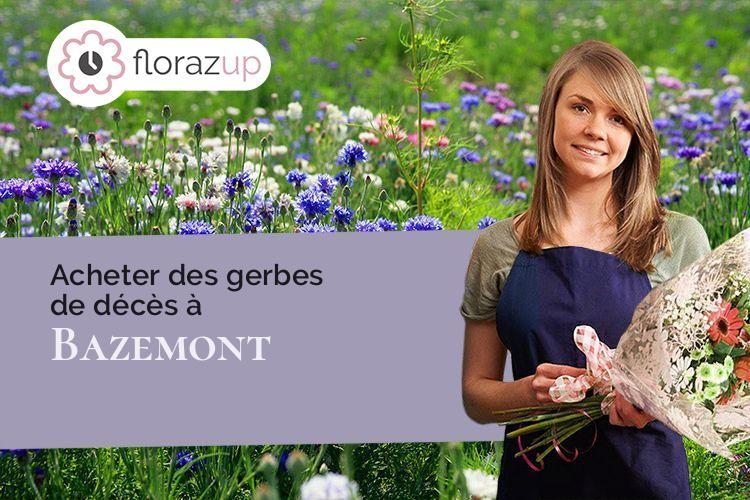 couronnes florales pour des obsèques à Bazemont (Yvelines/78580)
