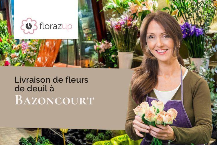 fleurs deuil pour une crémation à Bazoncourt (Moselle/57530)