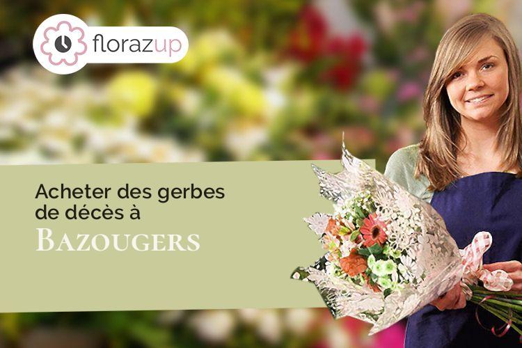 fleurs deuil pour des obsèques à Bazougers (Mayenne/53170)