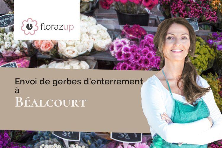 bouquets de fleurs pour des funérailles à Béalcourt (Somme/80370)