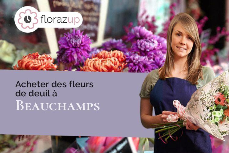 compositions de fleurs pour une crémation à Beauchamps (Somme/80770)