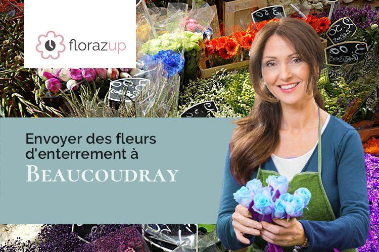 compositions de fleurs pour un décès à Beaucoudray (Manche/50420)