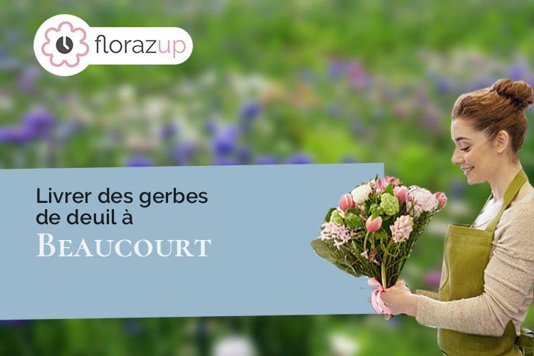 créations de fleurs pour un décès à Beaucourt (Territoire de Belfort/90500)