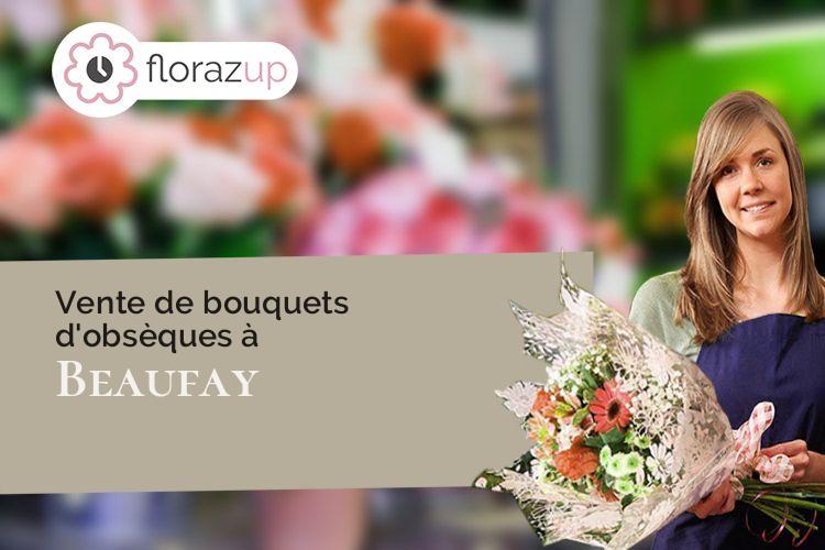 compositions florales pour une crémation à Beaufay (Sarthe/72110)