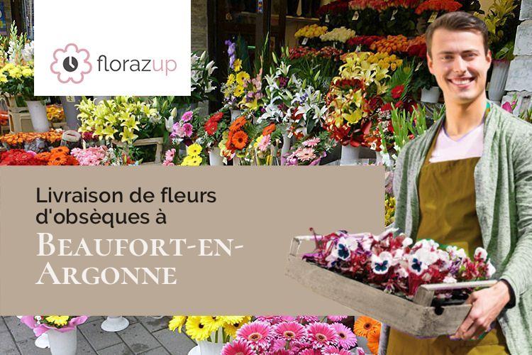 créations florales pour un décès à Beaufort-en-Argonne (Meuse/55700)