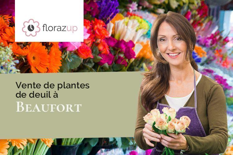 compositions de fleurs pour des funérailles à Beaufort (Isère/38270)