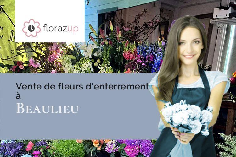 couronnes florales pour un enterrement à Beaulieu (Ardèche/07460)