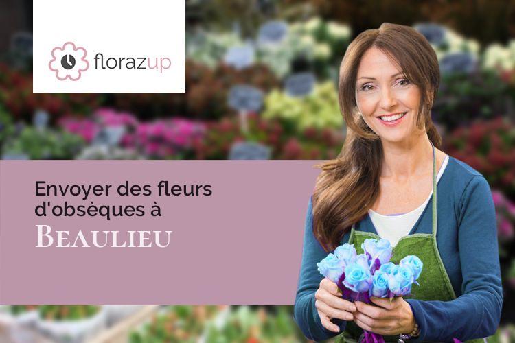 croix de fleurs pour un deuil à Beaulieu (Côte-d'Or/21510)