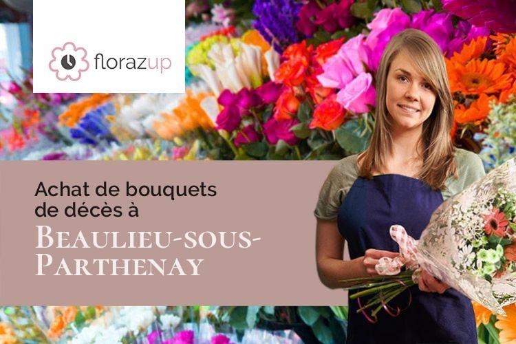 compositions florales pour un deuil à Beaulieu-sous-Parthenay (Deux-Sèvres/79420)