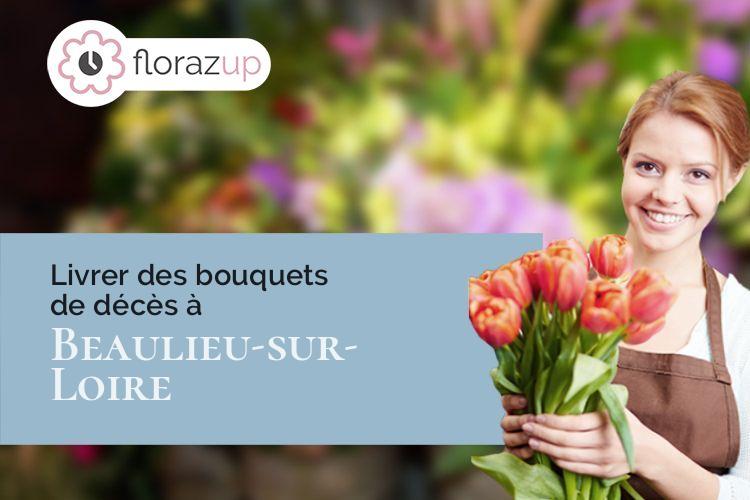 coupes de fleurs pour un deuil à Beaulieu-sur-Loire (Loiret/45630)