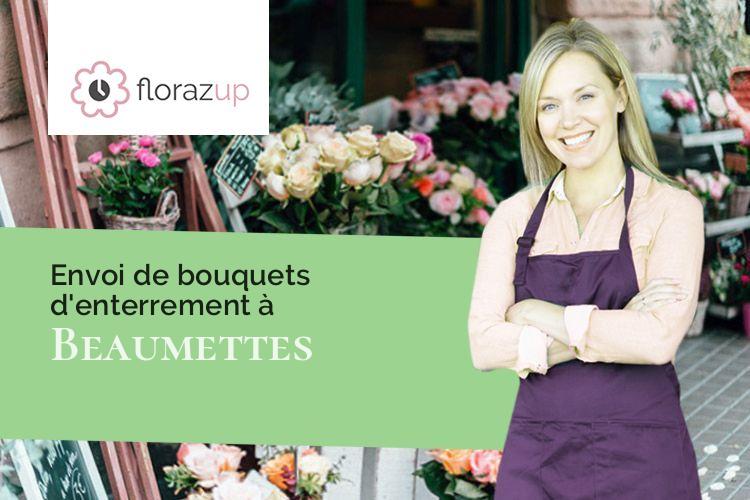 bouquets de fleurs pour un deuil à Beaumettes (Vaucluse/84220)